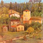 Villagio Canvas Paintings - Tuscany Villagio